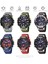 Siyah Smael Chronograph Quartz Saat Erkekler Için Moda Su Geçirmez Spor Saatler Otomatik Tarih Haftası LED Elektronik Dijital Kol Saati (Yurt Dışından) 3