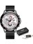 9929 Beyaz Lıge Adam Örgü Izle Moda Su Geçirmez Saatler Erkekler Spor Chronograph Aydınlık Tarih Saati ile Üst Marka Lüks Kuvars Kol Saati (Yurt Dışından) 1