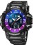 Bluepurple Kuvars Saatler Spor Dijital 50 M Su Geçirmez Saat Alarmı Otomatik Tarih Hafta Ekran LED Kol Saatleri 8049 Erkekler Izle Dijital Ikili Zaman (Yurt Dışından) 1