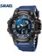 Bluepurple Kuvars Saatler Spor Dijital 50 M Su Geçirmez Saat Alarmı Otomatik Tarih Hafta Ekran LED Kol Saatleri 8049 Erkekler Izle Dijital Ikili Zaman (Yurt Dışından) 3