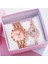 Gümüş Siyah Saatler Kadın Moda Lüks Paslanmaz Çelik Bayanlar Bilezik Izle Kuvars Elbise Kol Saati Feminino Reloj Mujer Bilek Hediye Için (Yurt Dışından) 2