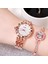 Gümüş Siyah Saatler Kadın Moda Lüks Paslanmaz Çelik Bayanlar Bilezik Izle Kuvars Elbise Kol Saati Feminino Reloj Mujer Bilek Hediye Için (Yurt Dışından) 4