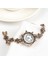 Gümüş Vintage Kadınlar Rhinestone Çiçek Charm Yuvarlak Arama Analog Kuvars Bilezik Izle Bayanlar Bilezik Lüks Izle Kız Arkadaşı Için Hediye (Yurt Dışından) 4