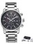 Çelik Siyah Benyar Moda Chronograph Spor Erkek Saatler Üst Marka Lüks Kuvars Izle Reloj Hombre Saat Saat Erkek Saat Relogio Masculino (Yurt Dışından) 1