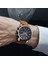 Çelik Siyah Benyar Moda Chronograph Spor Erkek Saatler Üst Marka Lüks Kuvars Izle Reloj Hombre Saat Saat Erkek Saat Relogio Masculino (Yurt Dışından) 3