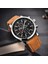 Çelik Siyah Benyar Moda Chronograph Spor Erkek Saatler Üst Marka Lüks Kuvars Izle Reloj Hombre Saat Saat Erkek Saat Relogio Masculino (Yurt Dışından) 5