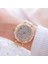 Altın Moda Kadın Bilezik Saatler Paslanmaz Çelik Taklidi Kristal Bayanlar Kuvars Izle Kadın Elbise Saat Dropshiping Montre Femme (Yurt Dışından) 1