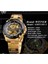 GMT1181-6 Kazanan Erkekler Steampunk Moda Altın Açık Çalışma Şeffaf Erkekler Otomatik Kol Saati Mekanik Üst Marka Lüks Aydınlık (Yurt Dışından) 4