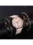 Kırmızı 5 Adet Set Izle Kadınlar Için Lüks Deri Analog Bayanlar Kuvars Kol Saati Üst Stil Moda Bilezik Saat Seti Relogio Feminino (Yurt Dışından) 2
