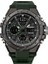 Ordu Yeşil Sanda Moda Gül Altın Kasa Erkek Saatler Spor Chronograph Hd Çift Ekran Kuvars Izle Suya Dayanıklı Aydınlık Reloj Hombre (Yurt Dışından) 1