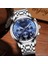 Gümüş Yeşil S Moda Erkekler Izle Lıge Orijinal Marka Izle Lüks Paslanmaz Çelik Erkekler Için Su Geçirmez Kol Saatleri Chronograph Kuvars Saat Hediye (Yurt Dışından) 2
