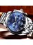 Gümüş Yeşil S Moda Erkekler Izle Lıge Orijinal Marka Izle Lüks Paslanmaz Çelik Erkekler Için Su Geçirmez Kol Saatleri Chronograph Kuvars Saat Hediye (Yurt Dışından) 4