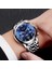 Gümüş Yeşil S Moda Erkekler Izle Lıge Orijinal Marka Izle Lüks Paslanmaz Çelik Erkekler Için Su Geçirmez Kol Saatleri Chronograph Kuvars Saat Hediye (Yurt Dışından) 5