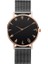 Siyah Gül Altın Lüks Gül Altın Izle Kadın Bilezik Saatler Üst Marka Bayanlar Casual Kuvars Izle Çelik Kadın Kol Saati Montre Femme Relogio (Yurt Dışından) 1