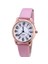 Pembe Kadın Bilezik Izle Kadın Analog Kuvars Saatler Moda Saat Bayanlar Kol Saati Basit Suni Deri Kol Saati (Yurt Dışından) 1