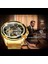 Bo Golden Golden Forsining Mekanik Steampunk Moda Erkek Izle Erkek Saatler Üst Marka Lüks Paslanmaz Çelik Otomatik Kol Saati (Yurt Dışından) 2