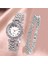 Gümüş Lüks Kadın Saatler Moda Gypsophila Bilezik Izle Kadınlar Için Elmas Kol Saati Bilezik Su Geçirmez Bayan Elbise Izle Saat (Yurt Dışından) 4