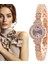 DS006-SILVER Yeni Altın Kadın Bilezik Izle Lüks Yapraklar Şekli Alaşım Bant Kuvars Bilek Saatler Kadın Moda Lüks Elbise Saatler Reloj Mujer (Yurt Dışından) 2