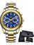 Bir Nıbosı Rahat Spor Erkek Saatler Chronograph Paslanmaz Dalgıç Izle Kol Saati Büyük Kadran Kuvars Saat Aydınlık Relogio Masculino (Yurt Dışından) 1