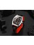 Kırmızı Forsining Erkekler Iş Silikon Kayış Kendinden Sarmalı Mekanik Kol Saati Dikdörtgen Rahat Erkek Otomatik Saatler Reloj (Yurt Dışından) 3