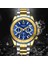 Bir Nıbosı Rahat Spor Erkek Saatler Chronograph Paslanmaz Dalgıç Izle Kol Saati Büyük Kadran Kuvars Saat Aydınlık Relogio Masculino (Yurt Dışından) 5