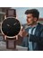 P Erkekler Lüks Saatler Kuvars Paslanmaz Çelik Kadran Rahat Bracele Izle Yuvarlak Sadelik Deri Kayış Kol Saatleri Saat Montre (Yurt Dışından) 2