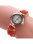 Kırmızı Moda Kadın Bilezik Izle Altın Örgülü Halat Kuvars Kol Saati Nedensel Ayarlanabilir Kol Saati Saat Kız Saatler Relojes Mujer (Yurt Dışından) 2