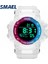 Mavi-Kırmızı Kadın Dijital Saat Beyaz Moda Saat Alarm Kronometre Spor Bilezik Izle 8046 Kadın Spor Saatler LED Izle Su Geçirmez (Yurt Dışından) 4