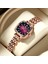 Altın-3 Lüks Kristal Kadın Bilezik Saatler Üst Marka Moda Elmas Bayanlar Kuvars Izle Çelik Kadın Kol Saati Montre Femme Relogio (Yurt Dışından) 2