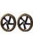 2 Adet Scooter Tekerleği 200 mm Pu Malzeme Tekerlek Kalınlığı 30 mm Abec-7 Rulmanlı Scooter Aksesuarları Şeffaf Siyah (Yurt Dışından) 2