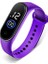 M4-Mor Erkek Kadın Spor LED Dijital Saat Erkekler LED Izle Silikon Elektronik Saat Çift Saatler Saat Relogio Dijital Montre Ev (Yurt Dışından) 1