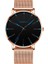 M Rose Gold Mavi 2022 Cenevre Minimalist Izle Erkekler Ultra Ince Mavi Paslanmaz Çelik Hasır Kemer Saatler Adam Iş Rahat Kuvars Bilek Izle (Yurt Dışından) 1