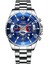 Stil 4 2022 Takvim Erkek Saati Altı Pinli Çelik Kayış Izle Quartz Saat Erkekler Için Aydınlık Izle Relojes Para Hombre (Yurt Dışından) 5