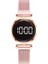 1 Adet Pembe 5 Adet Set Bilezik Izle Kadınlar Lüks Dijital Mıknatıs Gül Altın Paslanmaz Çelik LED Kuvars Saatler Relogio Feminino Dropshipping (Yurt Dışından) 1