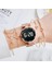 1 Adet Pembe 5 Adet Set Bilezik Izle Kadınlar Lüks Dijital Mıknatıs Gül Altın Paslanmaz Çelik LED Kuvars Saatler Relogio Feminino Dropshipping (Yurt Dışından) 2