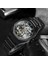 Bo-Golden-Black Saatler Erkek 2021 Otomatik Erkek Saatler Top Marka Lüks Mekanik Tourbillon Izle Erkekler Lacivert Часы Мужские Reloj (Yurt Dışından) 2