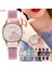 WATCH-JXS130-8 Marka Kuvars Saatler Casual Kadın Bileklik Saat Mıknatıs Toka Aşk Kadran Elmas Ölçeği Izle Kadın Hediye Relogio Feminino Reloj (Yurt Dışından) 2