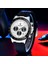 Gümüş Siyah Lıge Üst Marka Lüks Erkek Izle 2021 Spor Silikon Chronograph Quartz Saat Erkekler Için Yaratıcı Kol Saatleri Su Geçirmez Relogio (Yurt Dışından) 3