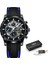 Silikon Hlue Lıge Erkekler Spor Chronograph Kuvars Kol Saati Moda Lüks Silikon Kayış Erkek Saat Aydınlık Izle Erkekler Için Relogio Masculino (Yurt Dışından) 1