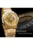 GMT1159-2 Kazanan Altın Otomatik Mekanik Erkek Kol Saati Kare Kraliyet Roma Içi Boş Kadran Paslanmaz Çelik Kayış Erkekler Iş Izle Saat (Yurt Dışından) 4