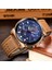 Siyah Sarı Lıge Erkek Izle Marka Lüks Moda Deri Kuvars Chronograph Kol Saatleri Rahat Iş Su Geçirmez Saat Relogio Masculino (Yurt Dışından) 5