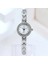 Gümüş Beyaz 2 Moda 25MM Gümüş Bilezik Izle Kadınlar Için Lüks Alaşım Kayış Kuvars Bayanlar Izle Saat Hediye Kızlar Için Gül Altın Dropshipping (Yurt Dışından) 1