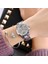 RINNADY047-GOL Beyaz Moda Gümüş Kadın Saatler Alaşım Bayanlar Kuvars Kol Saati Kadın Zarif Elbise Bilezik Saat Montre Femme Bayan Kol Saati (Yurt Dışından) 5