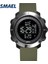 Armygreen Dijital Saat Su Geçirmez Relogio Masculino Smael LED Saat Büyük Şok Direnç Izle Erkekler Otomatik 1711 Erkek Saatler Spor Askeri (Yurt Dışından) 2