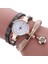 Bronz Relogio Bilezik Saatler Kadın Wrap Etrafında Moda Bilezik Moda Elbise Bayanlar Kadının Kol Saati Relojes Mujer Saat Hediye Için (Yurt Dışından) 4