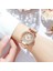 Gül Altın Yeni Varış Bayanlar Flaş Pırlanta Bilezik Izle Moda Kuvars Izle Popüler Izle Relojes De Cuarzo Para Mujer (Yurt Dışından) 2
