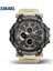Siyah Gümüş Smael Ikili Zaman Kuvars Dijital Saatler Erkekler Askeri Spor Su Geçirmez Aydınlık Kol Saati Izle Relogio Masculino Часы 1802S (Yurt Dışından) 2