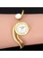 Yuvarlak Altın Relogio Feminino Moda Gül Altın Kadın Bileklik Bileklik Saatler Lüks Paslanmaz Çelik Taklidi Bayanlar Takı Izle Saat (Yurt Dışından) 4