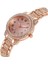 Pembe Altın Yeni Moda Bayan Lüks Izle Kristal Paslanmaz Çelik Kuvars Izle Kadınlar Için Küçük Rahat Bilezik Saatler Relogio Feminino (Yurt Dışından) 3