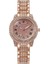 Pembe Altın Yeni Moda Bayan Lüks Izle Kristal Paslanmaz Çelik Kuvars Izle Kadınlar Için Küçük Rahat Bilezik Saatler Relogio Feminino (Yurt Dışından) 5